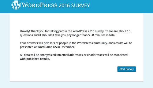WordPress 2016 Survey の設問・選択肢を翻訳しました